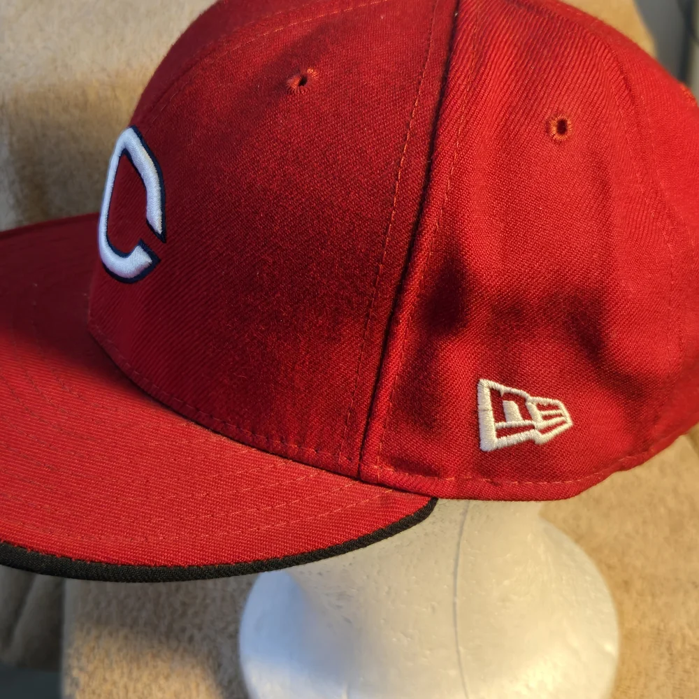 Cincinnati Reds Red MLB Fitted Baseball Cap - Picture 5 of 7